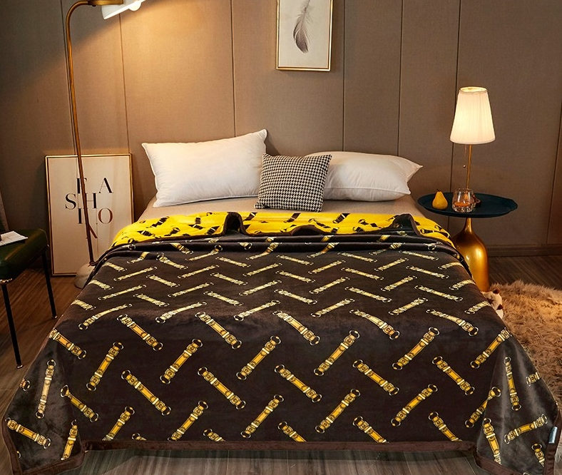 小鸟体育大牌风皮带云毯（咖啡）